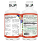 Vital Earth Minerals, etiqueta detallada, minerales traza para bienestar general