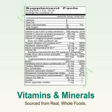 Vital Earth Minerals Super Multi – empaque libre de BPA y enfoque ecológico.