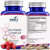 Vital-J Empowering 4en1 URI Power frasco vertido, apoyo diario a la salud urinaria.