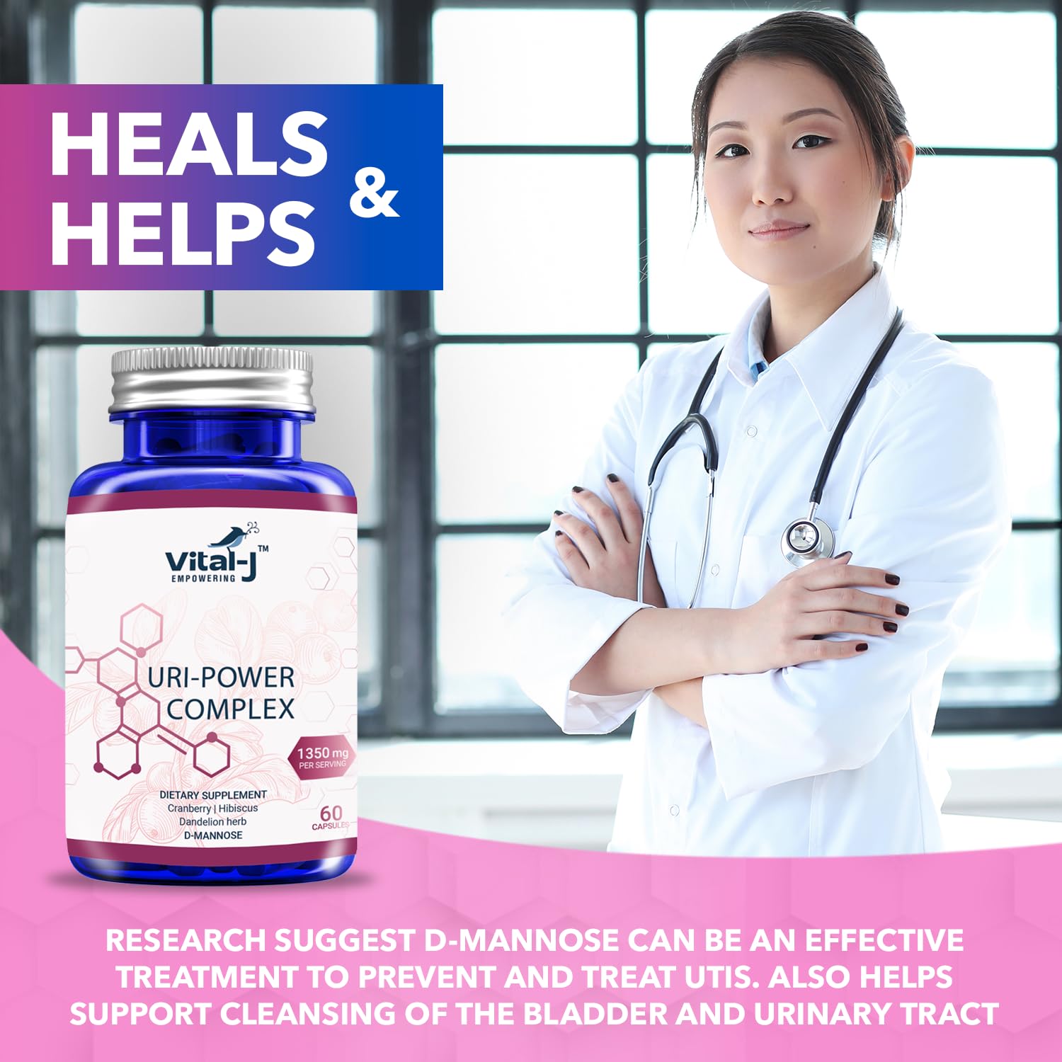 Vital-J Empowering 4en1 URI Power pack doble, opción de compra conveniente.