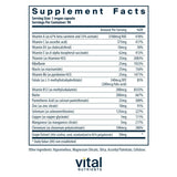 Vital Nutrients Minimal Esencial con B12 metilado, mejor absorción para energía estable