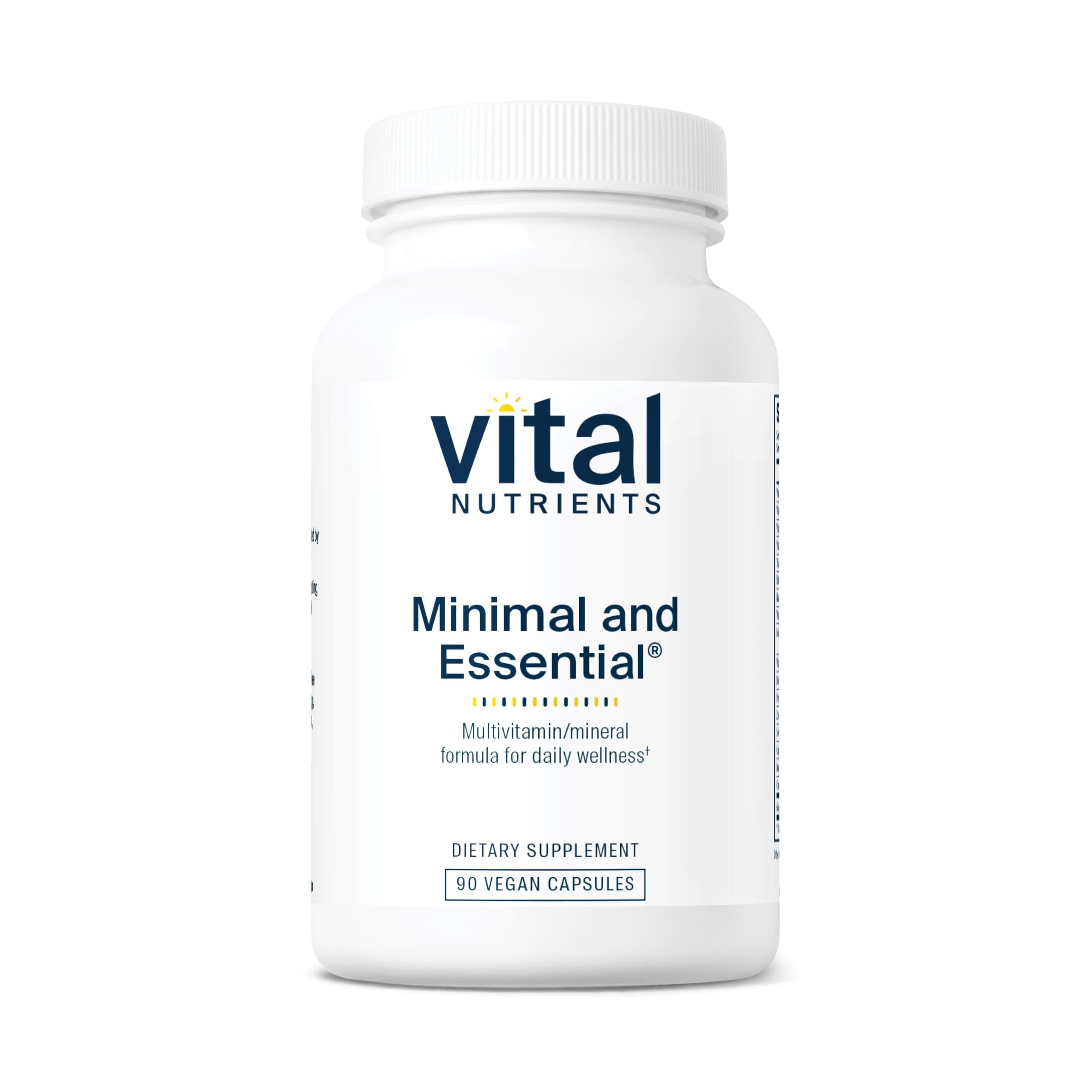 Vital Nutrients Minimal Esencial multivitamínico en botella para uso diario y vitalidad