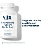 Vital Nutrients raíz de ortiga en cápsulas, soporte natural para equilibrio urinario.