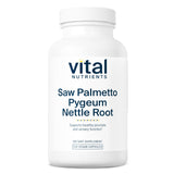 Vital Nutrients Serenoa Repens en botella, apoyo potencial para función prostática diaria.