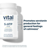Vital Nutrients 5-HTP: respaldo profesional de 30 años para bienestar.