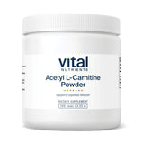Vital Nutrients Acetyl L-Carnitine en frasco claro para uso diario y claridad potencial