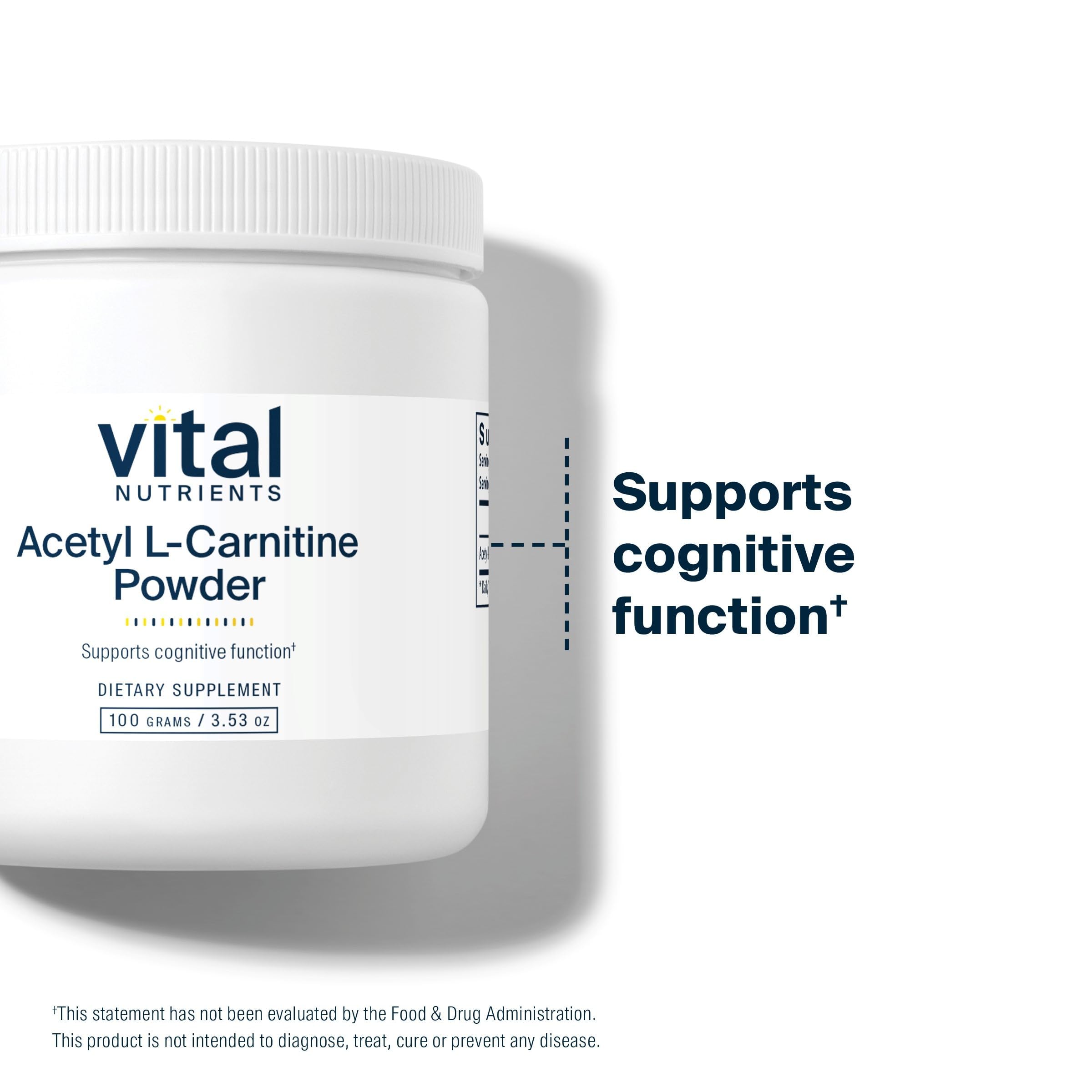 Mezcla suave para consumo diario de Vital Nutrients Acetyl L-Carnitine