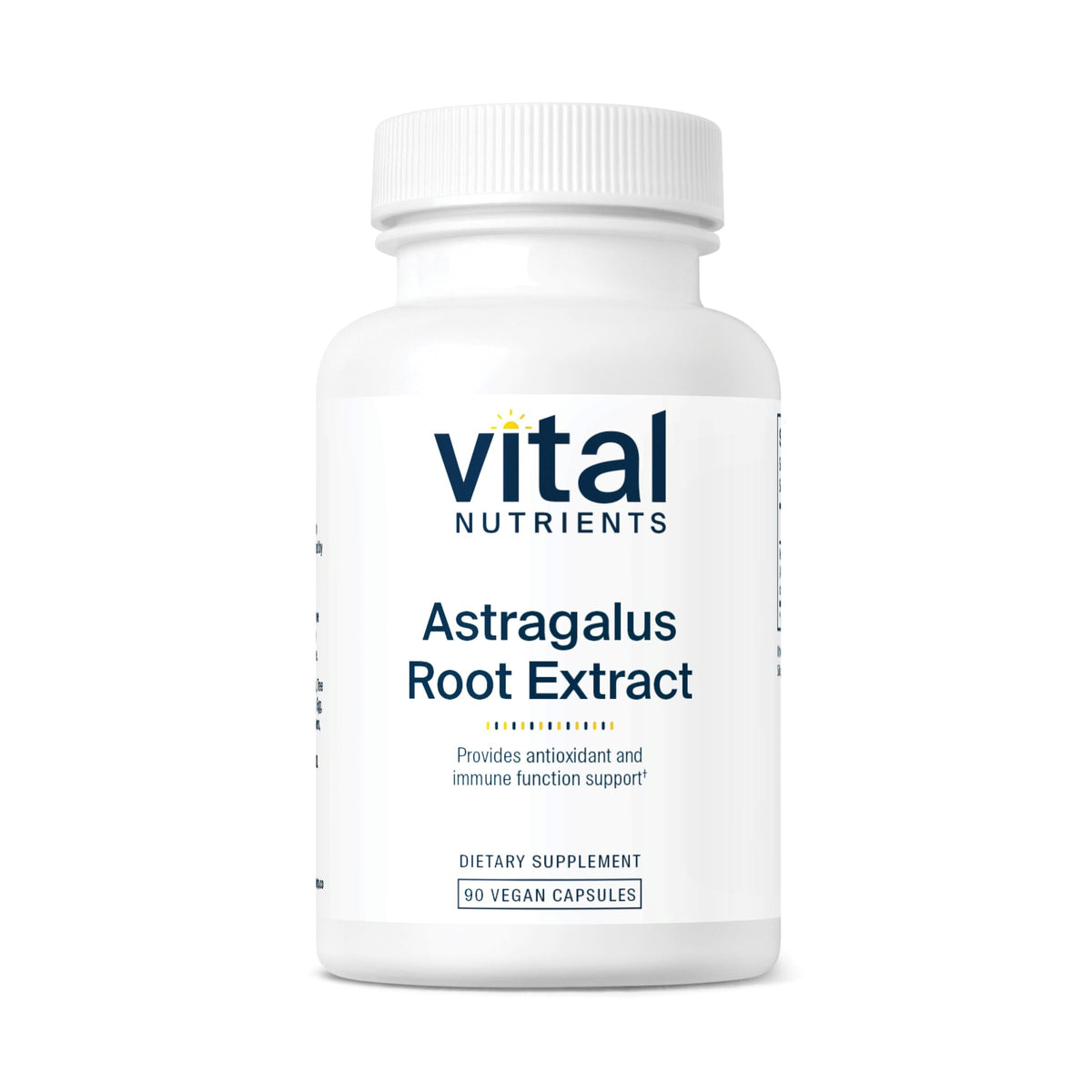 Vital Nutrients Astrágalo: extracto de raíz en cápsulas veganas de 300 mg para apoyo diario.