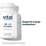 Vital Nutrients B6 B-Complex uso diario: alivio potencial de molestias menstruales.