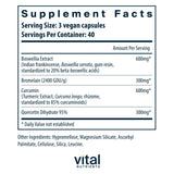 Vital Nutrients BCQ con boswellia: movilidad suave y bienestar cotidiano.