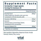Vital Nutrients BCQ: envase de cápsulas para dosificación diaria práctica