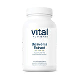 Vital Nutrients Boswellia, botella frontal, apoyo potencial para articulaciones saludables y bienestar diario.
