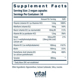 Vital Nutrients: cápsulas en frasco, uso diario para apoyo nervioso.