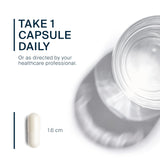 Vital Nutrients Cápsulas en mano, dosis diaria de vitamina D