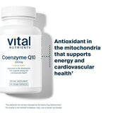 Vital Nutrients CoQ10 200mg: empaque general para almacenamiento sencillo