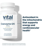 Vital Nutrients CoQ10 200mg: ingredientes clave y fórmula libre de alérgenos