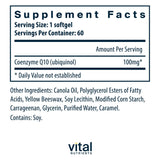 Vital Nutrients CoQ10: energía diaria para rendimiento sostenido.