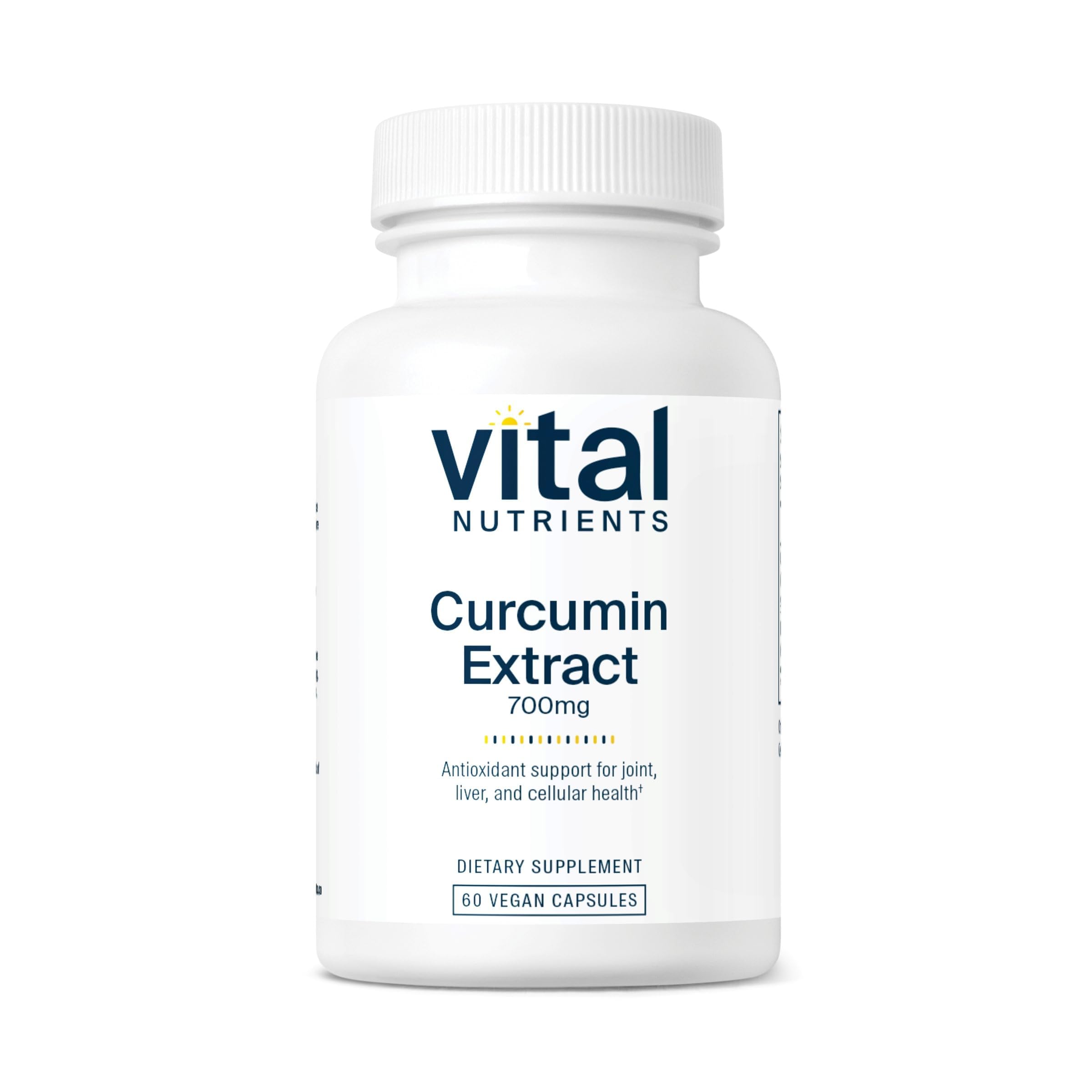 Vital Nutrients extracto de curcumina 700mg en botella para uso diario