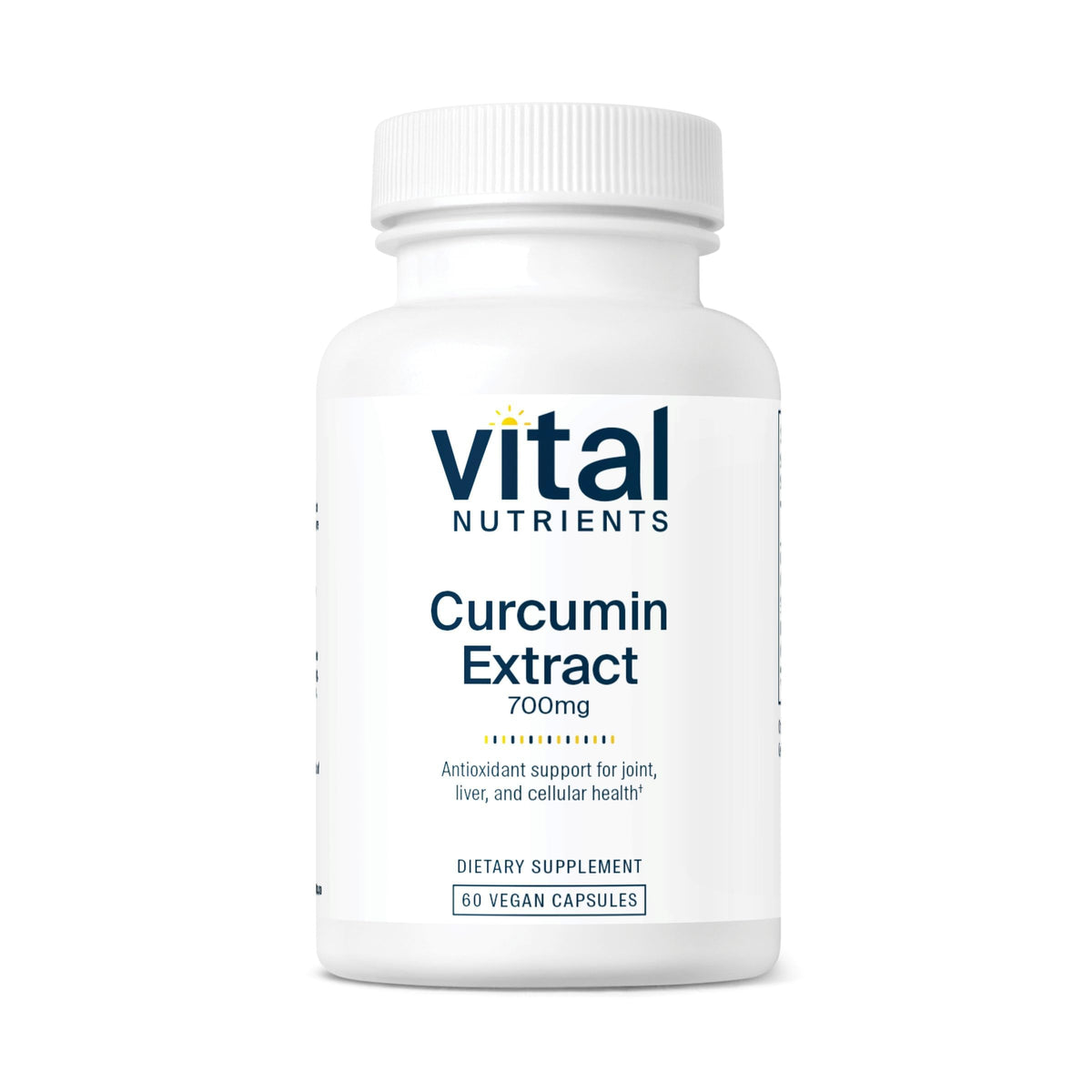 Vital Nutrients extracto de curcumina 700mg en botella para uso diario