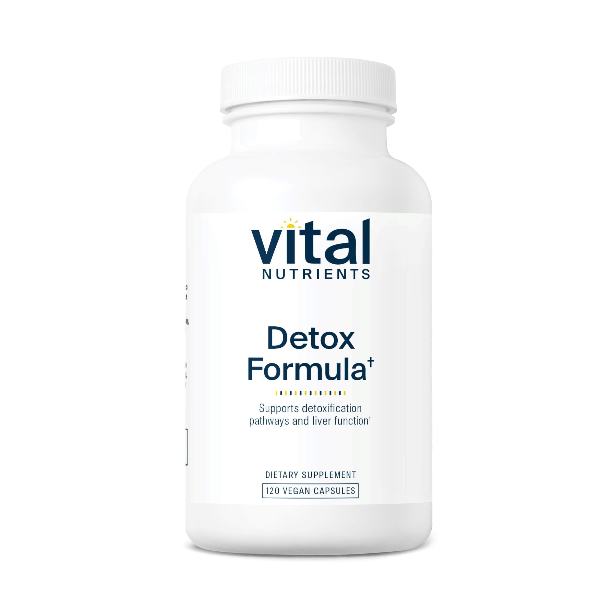 Vital Nutrients Detox Fórmula, frente del bote, apoyo al hígado y bienestar diario