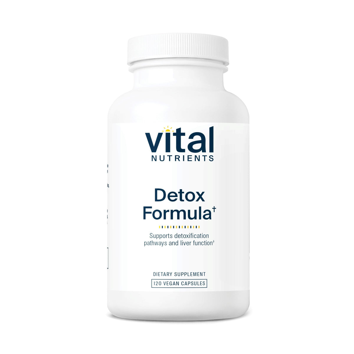 Vital Nutrients Detox Fórmula, frente del bote, apoyo al hígado y bienestar diario