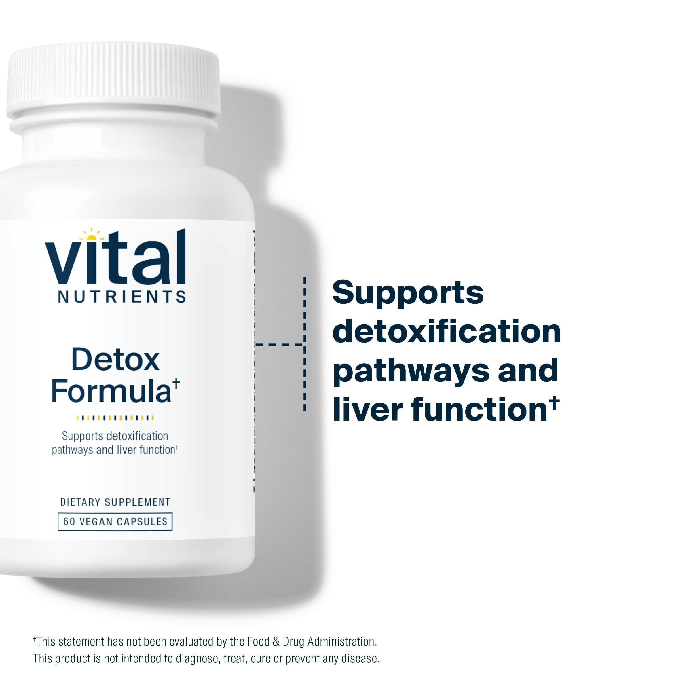 Vital Nutrients Detox Formula: cardo mariano, uso tradicional para apoyar el hígado.
