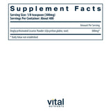 Vital Nutrients DGL Cuchara medidora, dosis fácil para uso diario.