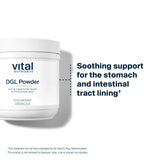 Vital Nutrients DGL Preparación diaria, mezcla fácil en bebidas y snacks.