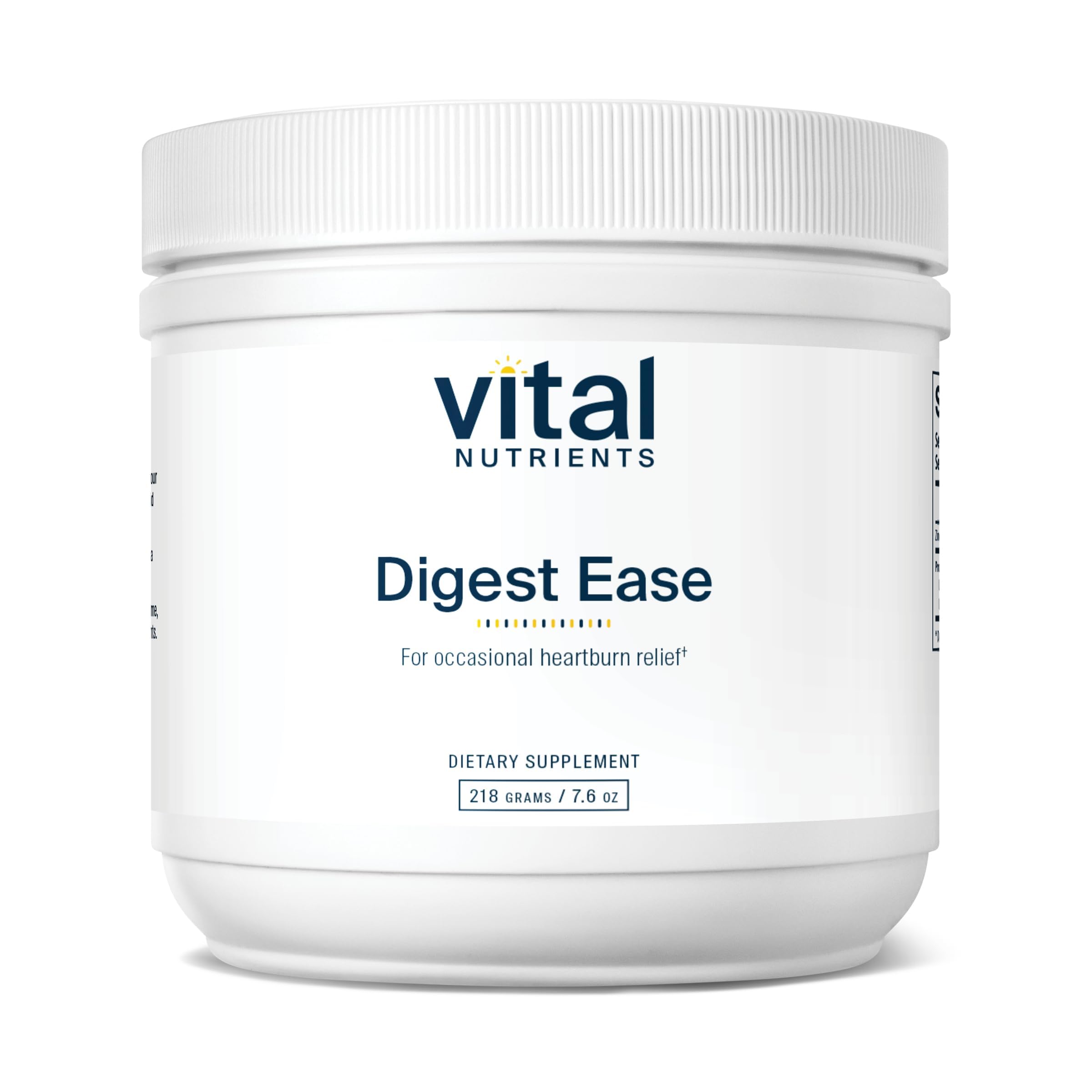 Vital Nutrients Digest Ease envase: alivio ocasional en el estómago para mayor comodidad