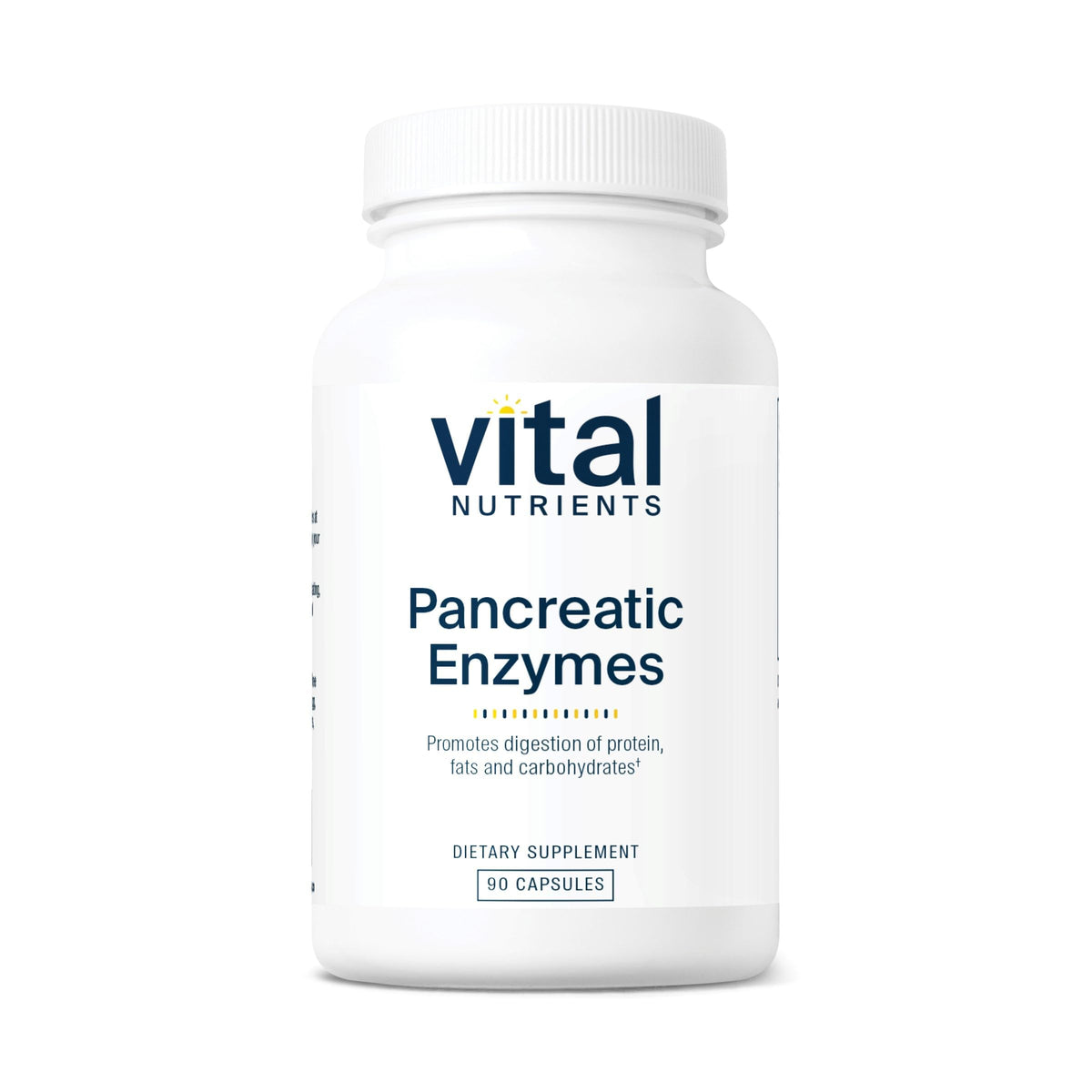 Vital Nutrients Enzimas Pancreáticas, cápsulas en frasco para apoyar la digestión de proteínas