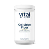 Vital Nutrients fibra de celulosa polvo envase práctico para apoyo a la regularidad diaria.