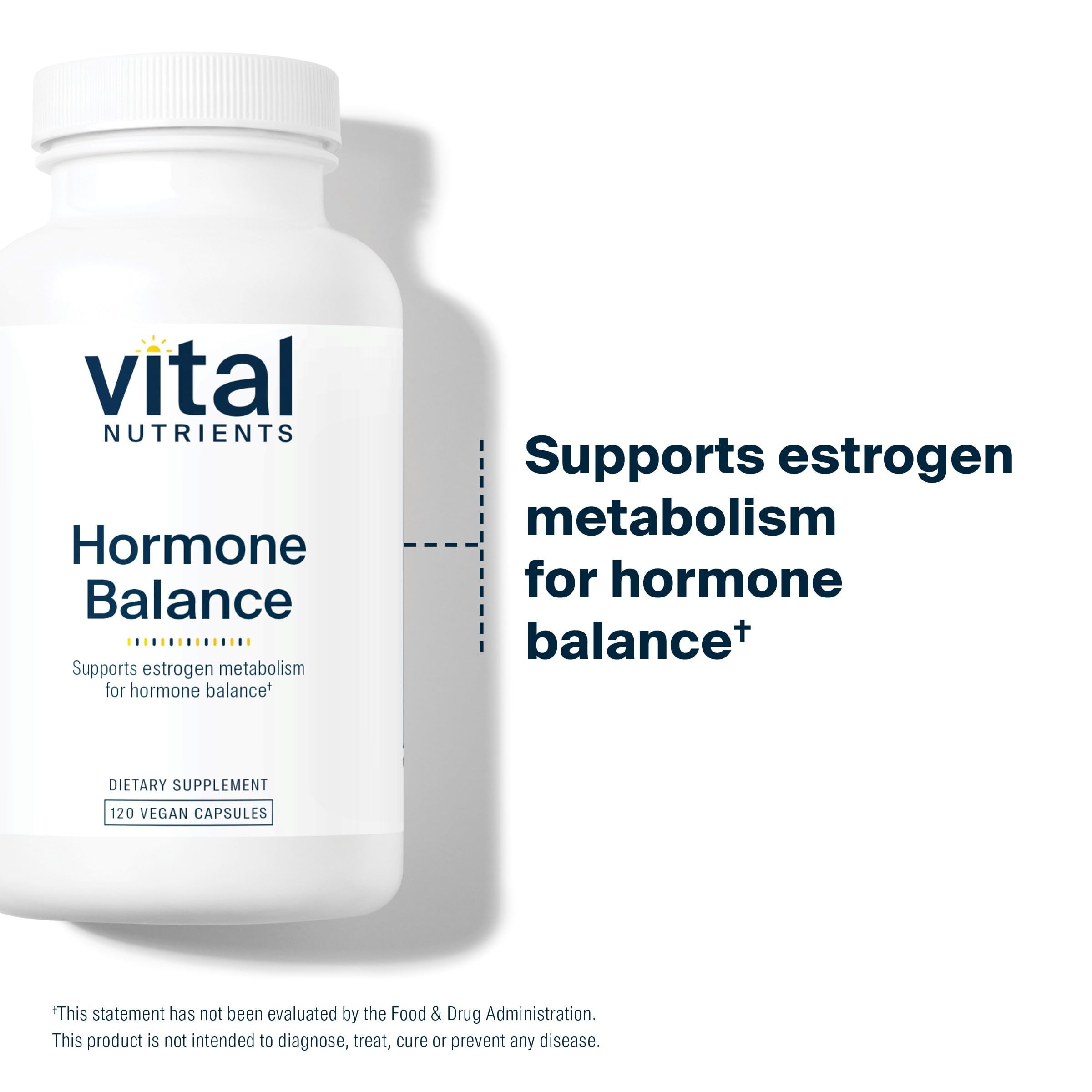 Fórmula vegana sin lácteos ni soja en Vital Nutrients Hormone Balance.