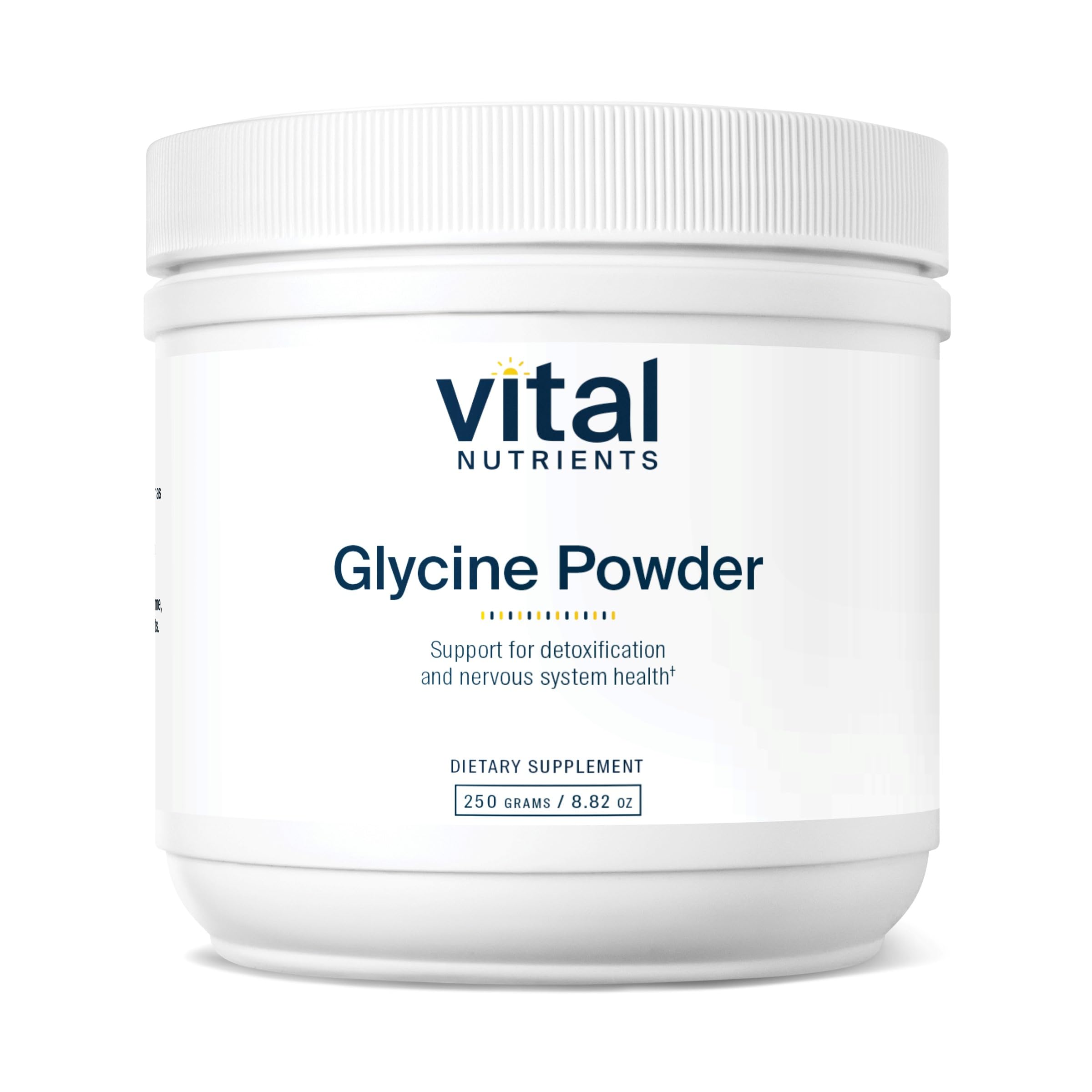 Vital Nutrients glicina en polvo, botella: apoyo a la relajación y memoria