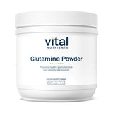 Frasco de Vital Nutrients Glutamina con dosis para soporte del tracto gastrointestinal