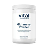 Vital Nutrients Glutamina polvo: frente del envase, soporte al tracto gastrointestinal.