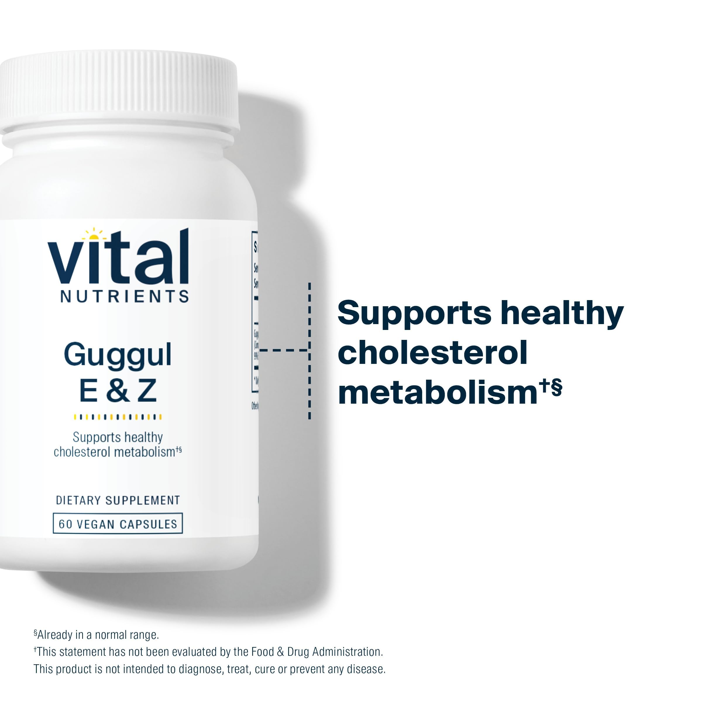 Vital Nutrients Guggul E & Z, uso diario en dietas saludables