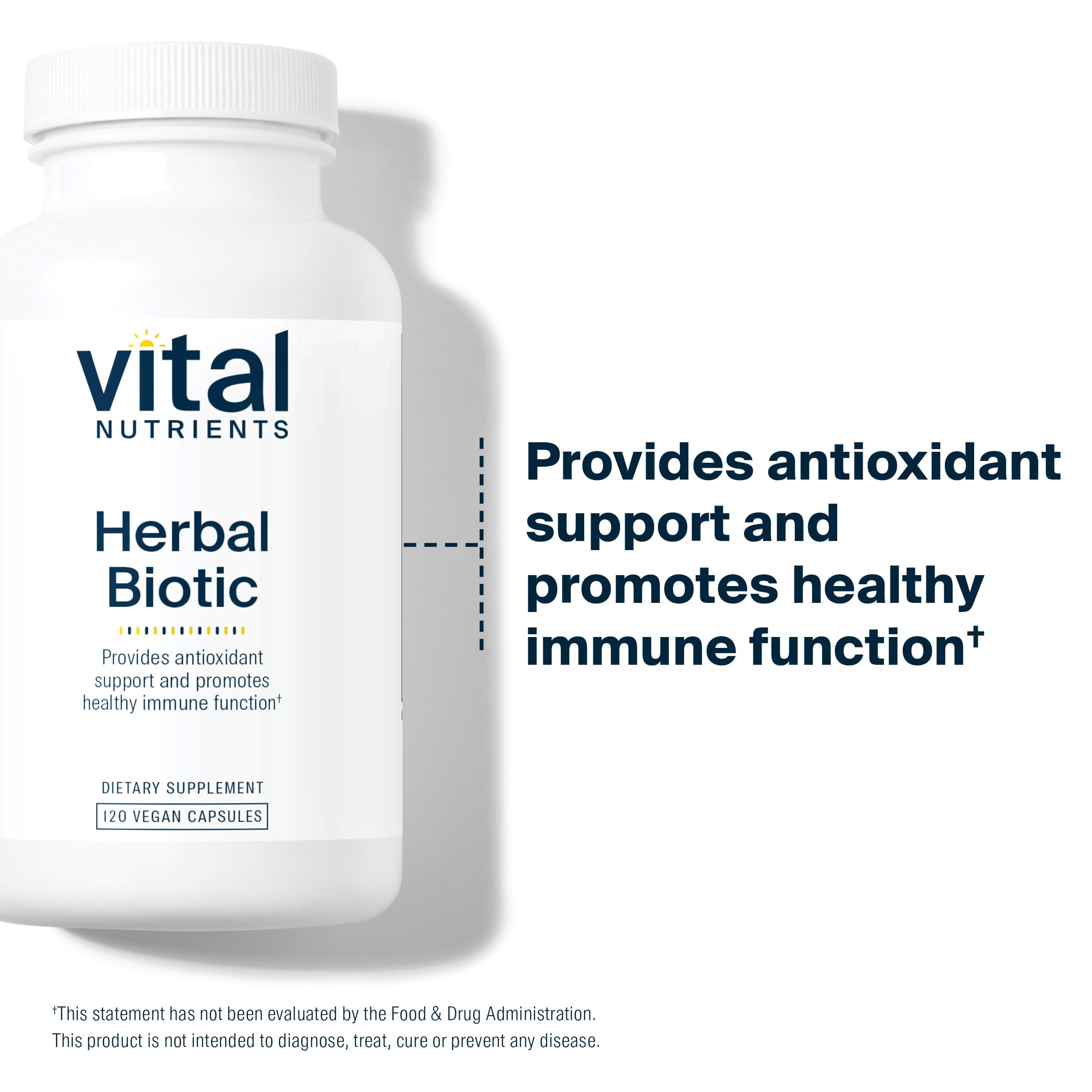Vital Nutrients Herbal Biotic: envase sostenible y seguro.