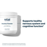 Vital Nutrients Inositol en polvo, 56 porciones para planificación semanal