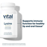 Vital Nutrients Lisina: apoyo a las defensas naturales del cuerpo.