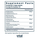 Vital Nutrients Soporte Hepático II con cardo mariano: cápsulas para la salud hepática.