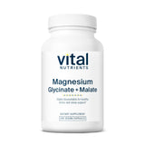 Vital Nutrients magnesio glicinato malato en botella, favorece la relajación diaria