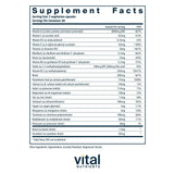 Vital Nutrients Multi-Nutrients 2: cápsulas mostrando formulación antioxidante suave
