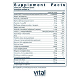 Vital Nutrients Multi-Nutrients, cápsulas; formato vegetariano para nutrición diaria sin OGM.