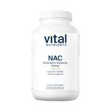 Vital Nutrients NAC 600 mg: botella con cápsulas para apoyo respiratorio diario