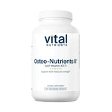 Vital Nutrients Osteo-Nutrients II, botella frontal: respaldo práctico para huesos fuertes