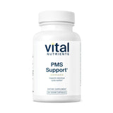 Vital Nutrients PMS Support, botella frontal, apoyo al bienestar premenstrual.