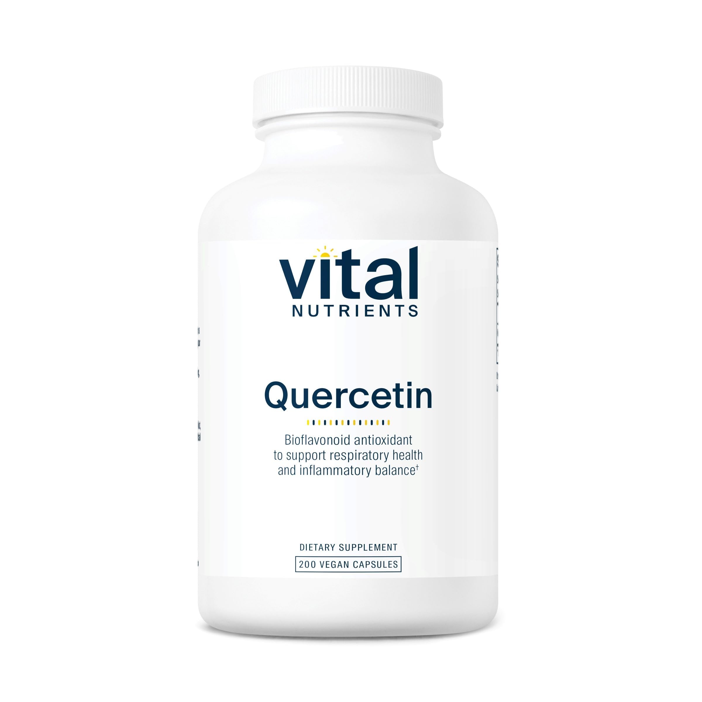 Vital Nutrients Quercetina: botella de 500 mg, cápsulas fáciles de tomar para uso diario