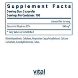 Vital Nutrients Quercetina: cápsulas de 200 unidades para consumo diario