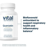 Quercetina Vital Nutrients en etiqueta frontal facilita revisar ingredientes.