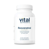 Vital Nutrients Resveratrol botella 250 mg, impulso para salud cardiovascular y vitalidad diaria